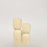 Standkerze Wellig Set