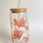 Glasbecher Schmetterling