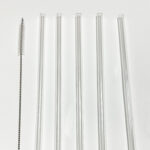 Strohhalm aus Glas gerade