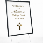 Willkommenplatte Taufe