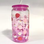 Erdbeer Melonen Design Glasbecher