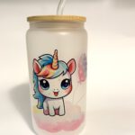 Glasbecher Einhorn
