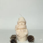 Schneemann Kerze