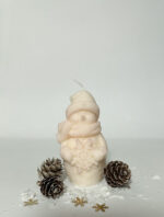 Schneemann Kerze