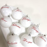 Christbaumkugel Weiß