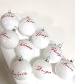 Christbaumkugel Weiß