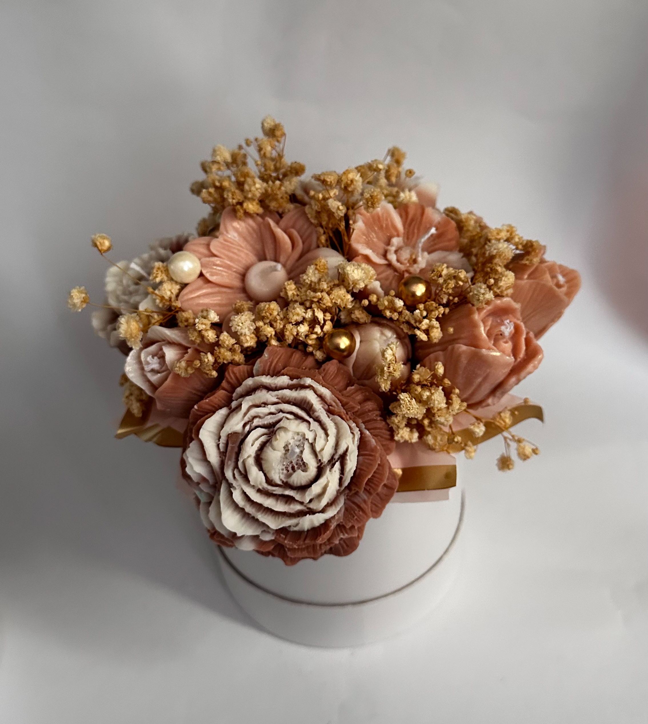 FullSizeRender 168 Kerzenstrauß Soft Gold – Bild 1