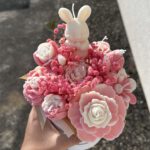 Kerzenstrauß Rose Bunny